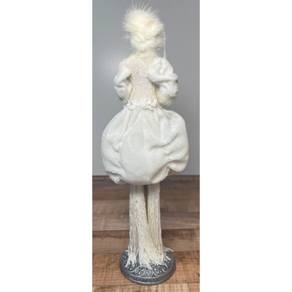 Victorian Tassel Doll Winter Girl 11" Vintage Decor - Picture 6 of 9